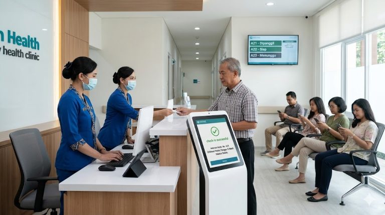 cara mengurangi waktu tunggu melalui sistem manajemen pasien digital