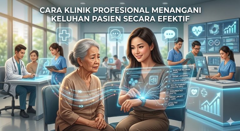 cara klinik profesional menangani keluhan pasien secara efektif