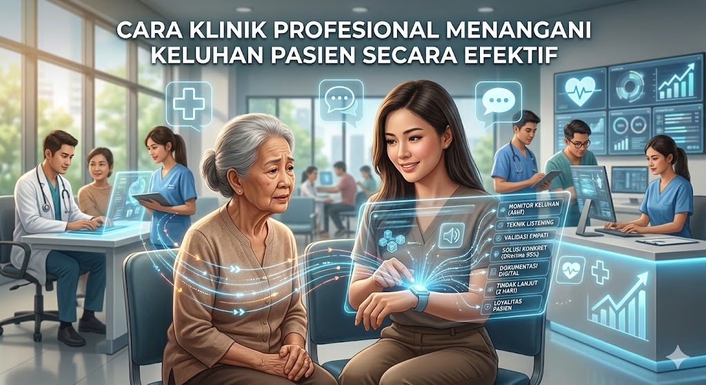 cara klinik profesional menangani keluhan pasien secara efektif